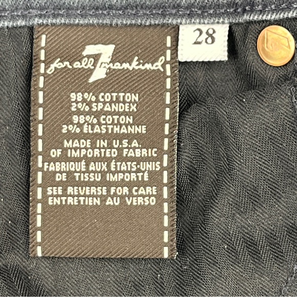 7 For All Mankind⎮The Skinny⎮W28 L31⎮Grey⎮EUC - Picture 9 of 15